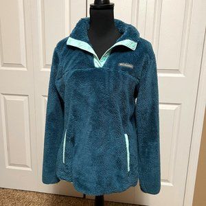 Women's Columbia Sherpa Button Down Pullover Worn Once (Sz. Lg)